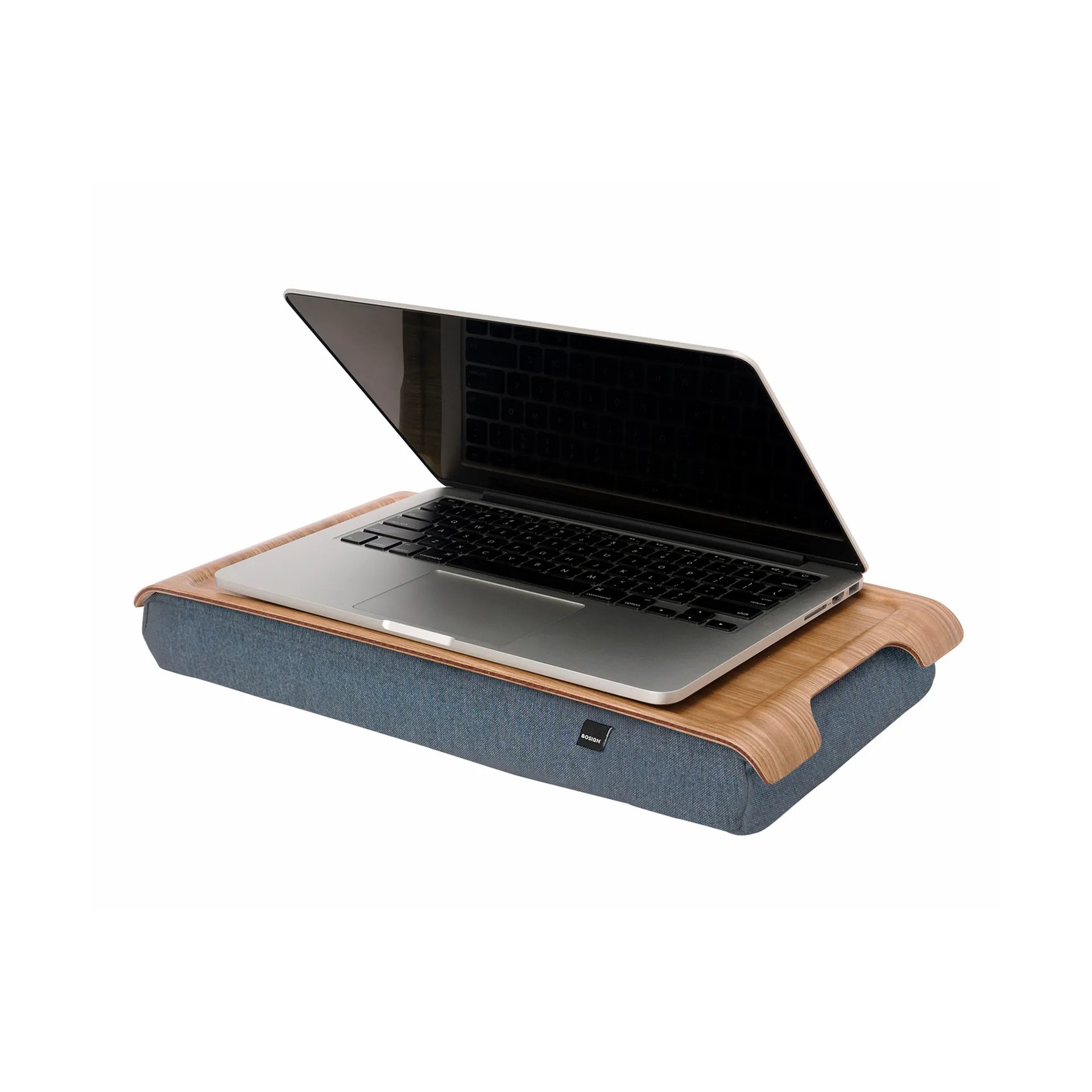 Bandeja para portátil mini, Madera de sauce-sal y pimienta gris Bosign