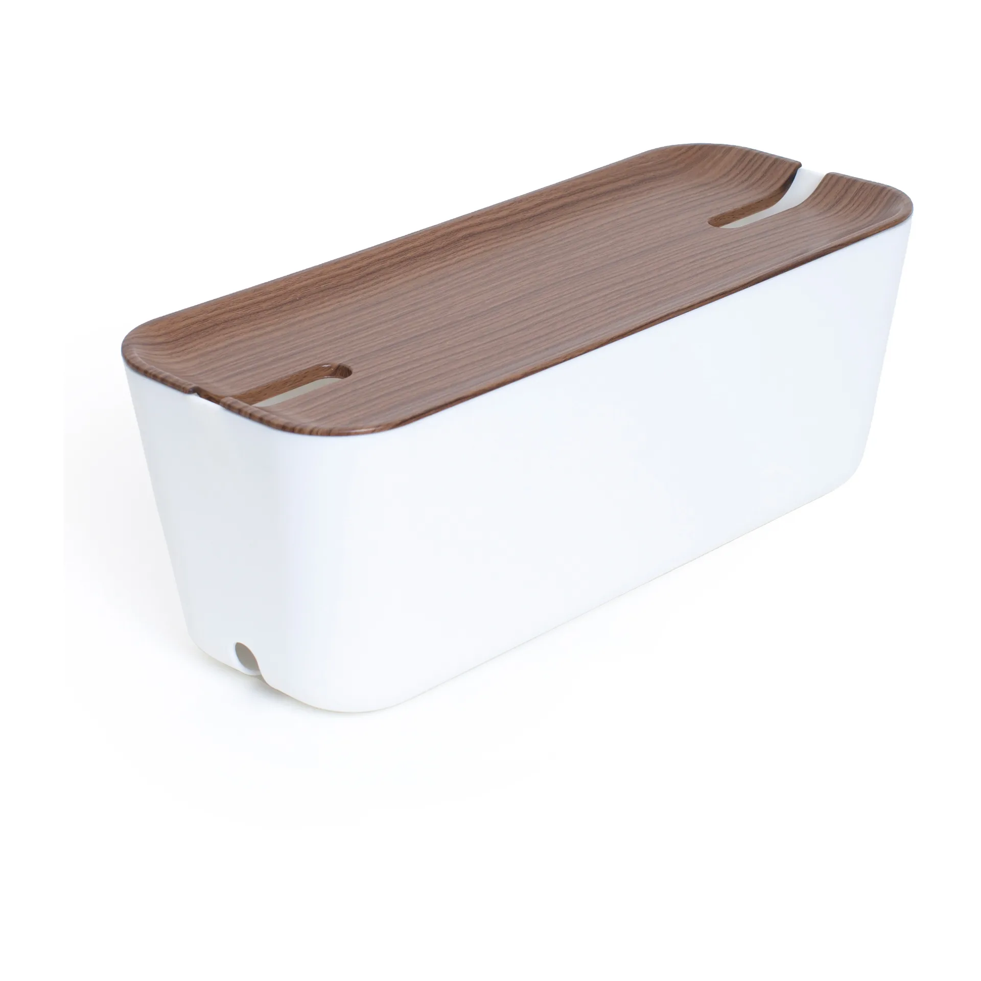 Caja para cables Cable Organiser XL, decoración de madera oscura Bosign