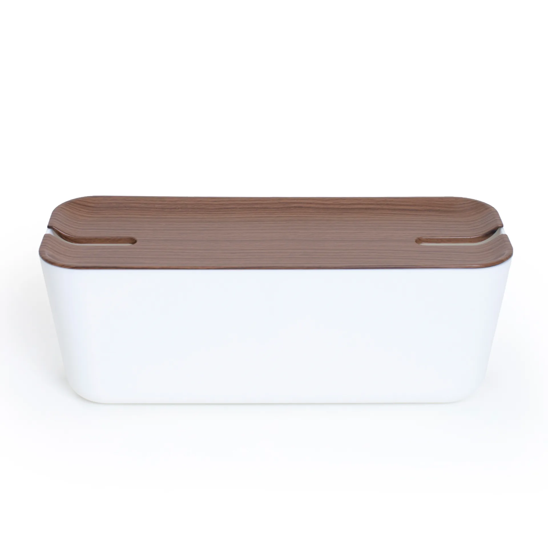 Caja para cables Cable Organiser XL, decoración de madera oscura Bosign