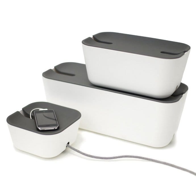 Caja para cables Cable Organiser XL, tapa gris Bosign