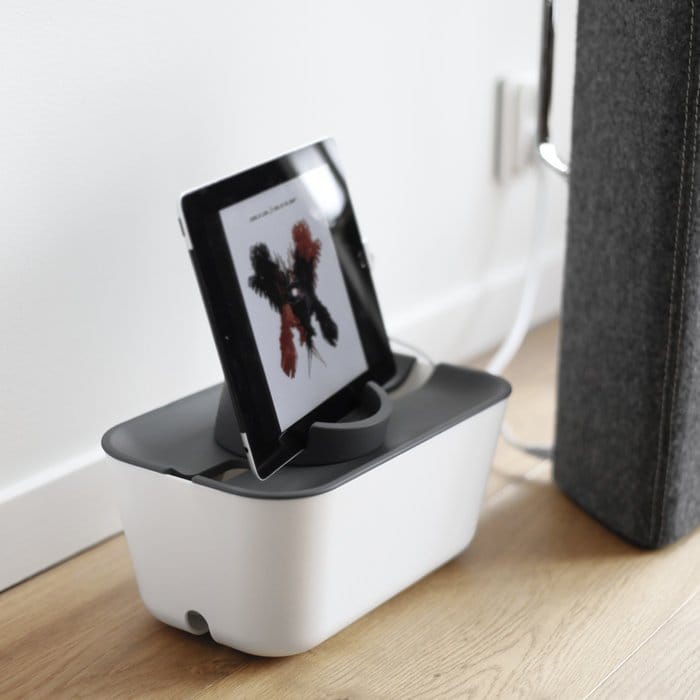 Caja para cables Cable Organiser XL, tapa gris Bosign