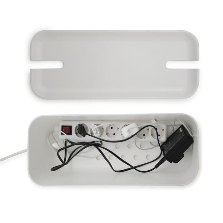 Caja para cables Cable Organiser XL, tapa impresión madera Bosign