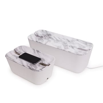 Caja para cables Cable Organiser XL - tapa impresión mármol - Bosign