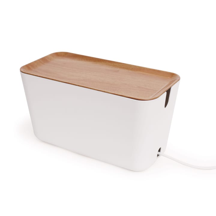 Colector de cables Cable Organiser XXL - madera-blanco - Bosign