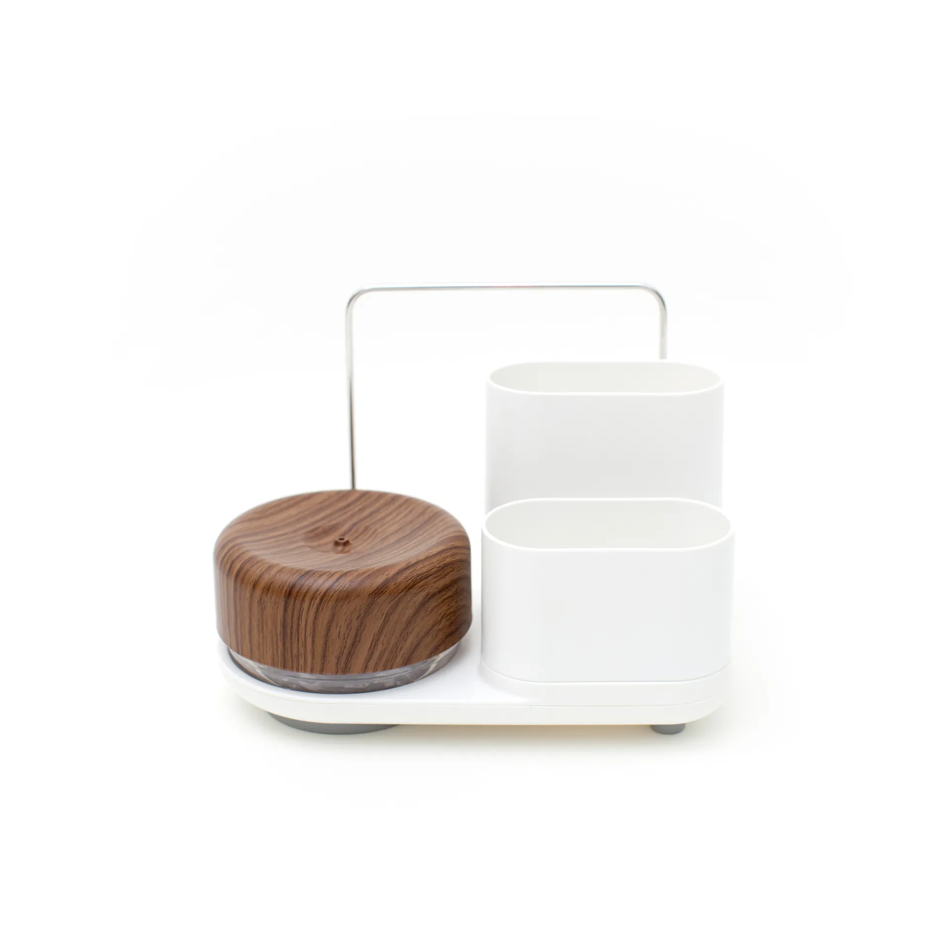 Dispensador de jabón con almacenamiento Do-Dish Caddy PLUS, Madera oscura Bosign