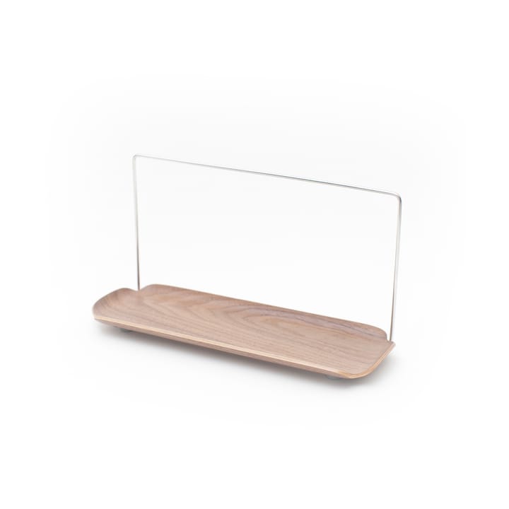 Estante para platos con soporte para paño LEAF - Nogal-acero inoxidable - Bosign
