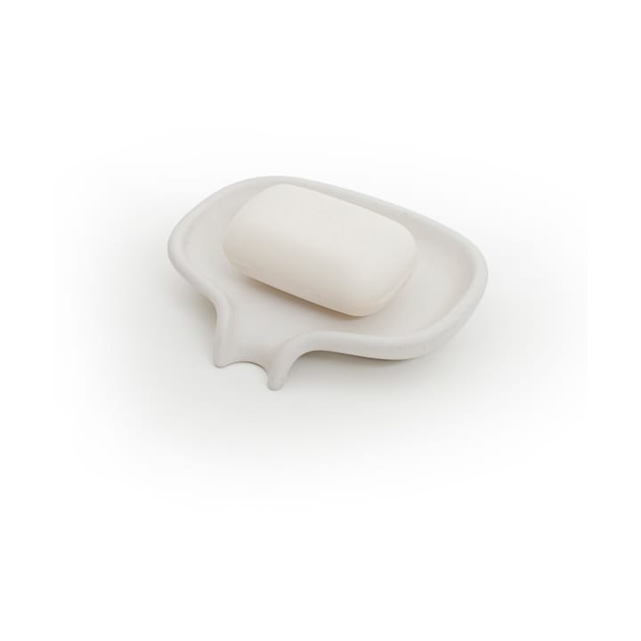 Jabonera con drenaje Soap Saver Flow hormigón, Blanco Bosign