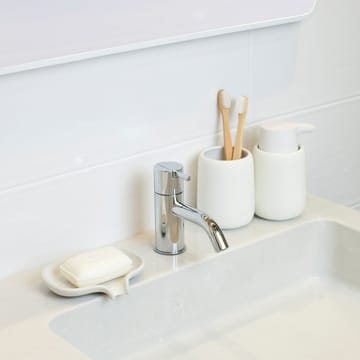 Jabonera con drenaje Soap Saver Flow hormigón - Blanco - Bosign