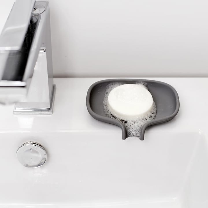 Jabonera con drenaje Soap Saver Flow small, Gris grafito Bosign