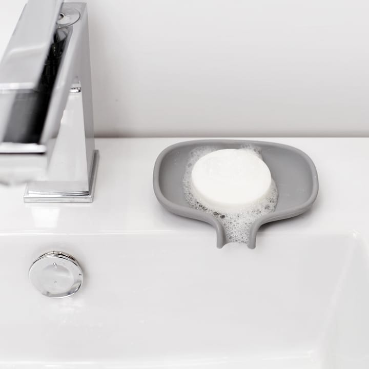 Jabonera con drenaje Soap Saver Flow small, Gris Bosign