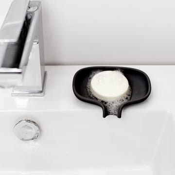 Jabonera con drenaje Soap Saver Flow small - Negro - Bosign
