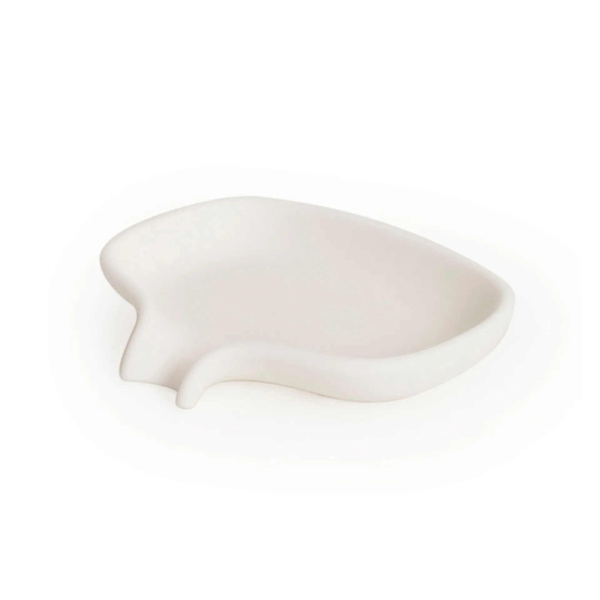 Jabonera silicona con pico para goteo, blanco Bosign