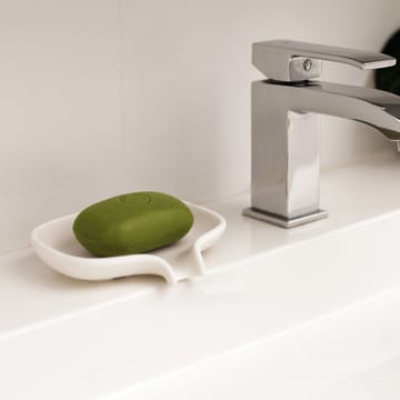 Jabonera silicona con pico para goteo - blanco - Bosign