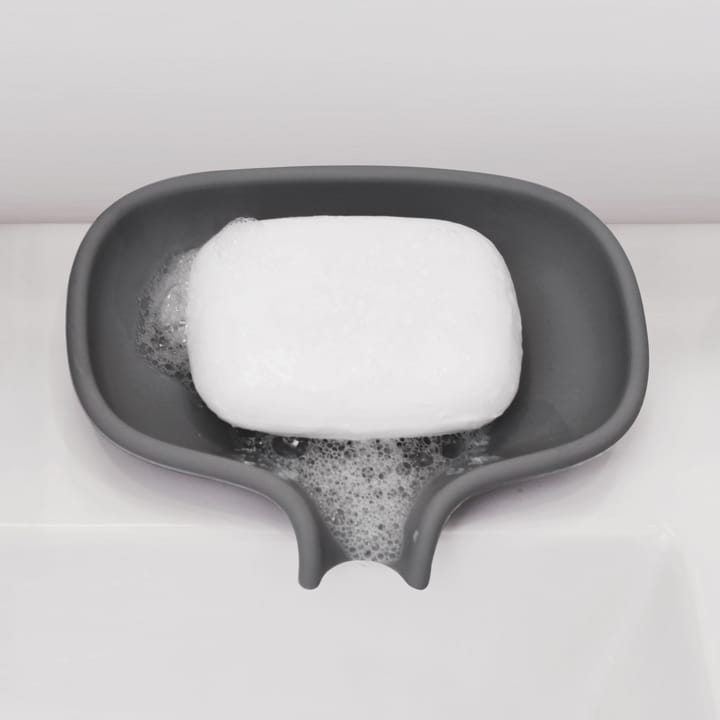 Jabonera silicona con pico para goteo, Grafitgris Bosign