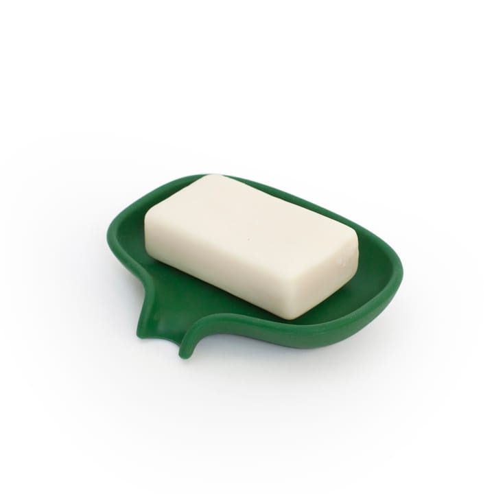 Jabonera silicona con pico para goteo, Verde oscuro Bosign
