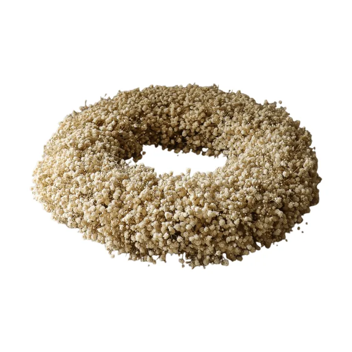 Corona de flores Brudslöja Wreath - Yellow, Ø40 cm - Botané
