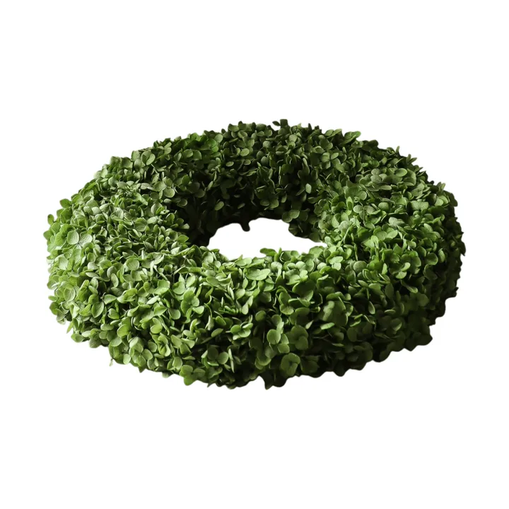 Corona de flores Hortensia Wreath - Green, Ø40 cm - Botané