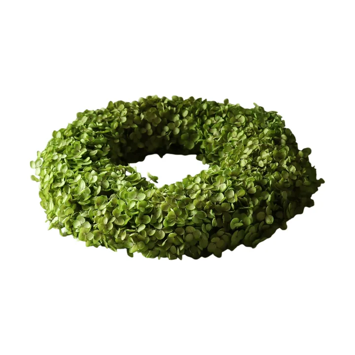 Corona de flores Hortensia Wreath - Light green, Ø40 cm - Botané