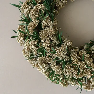 Corona de flores Whisper Meadow Wreath - Flor de arroz, Ø40 cm - Botané