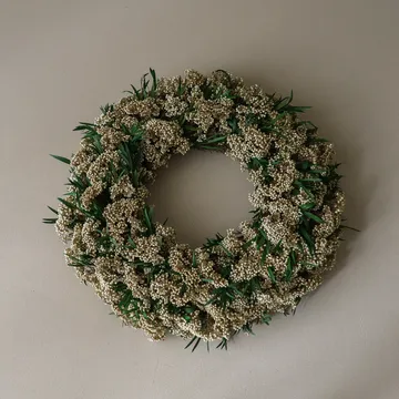 Corona de flores Whisper Meadow Wreath - Flor de arroz, Ø40 cm - Botané