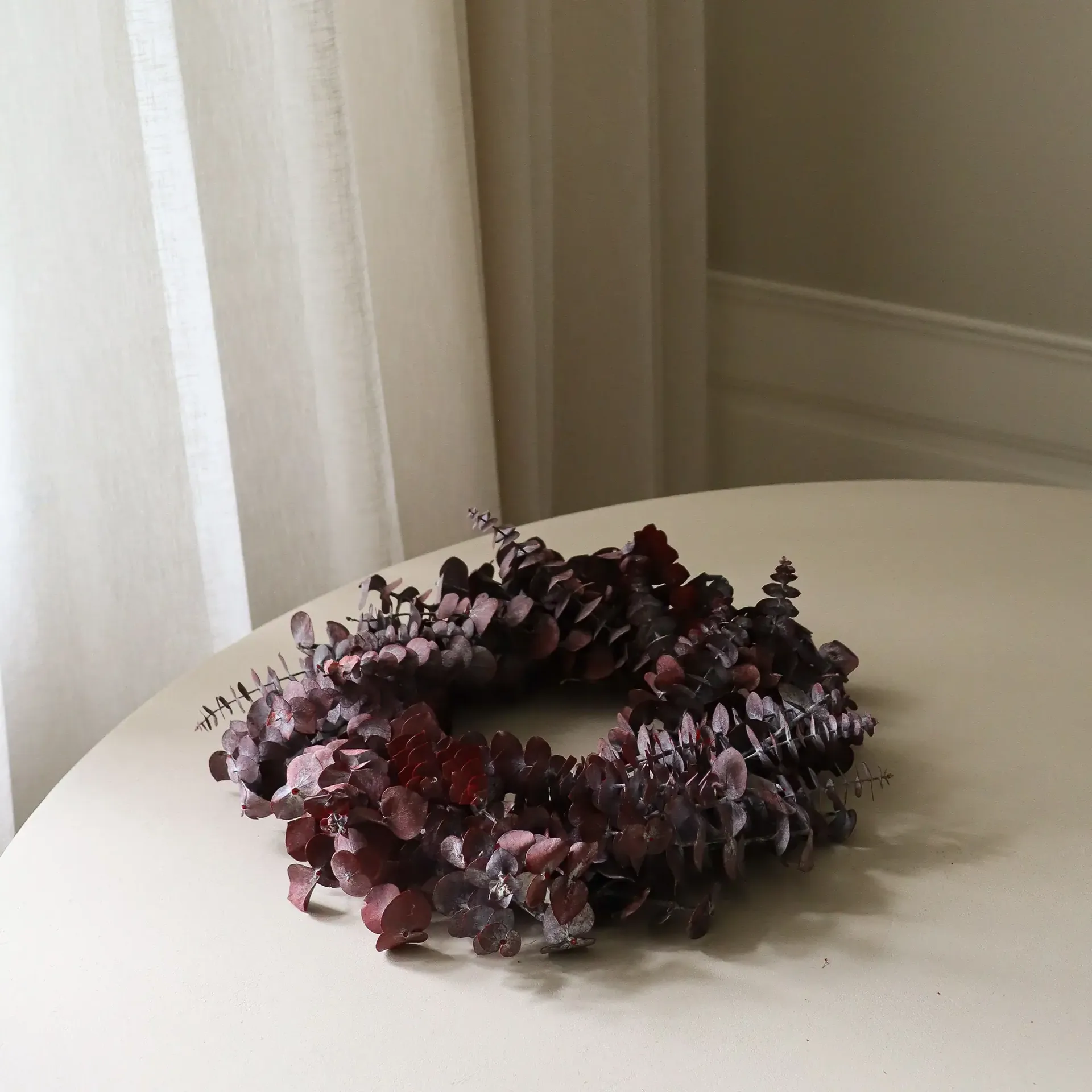 Corona Eucalyptus Wreath, Dark red, Ø40 cm Botané