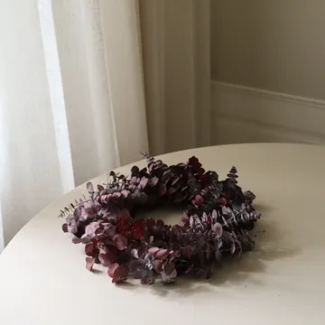 Corona Eucalyptus Wreath - Dark red, Ø40 cm - Botané