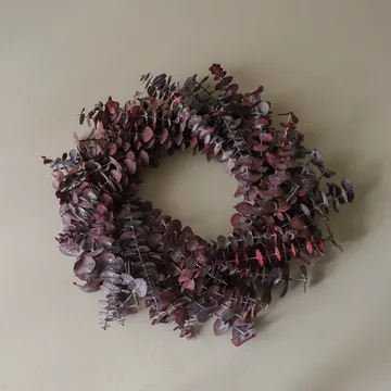 Corona Eucalyptus Wreath - Dark red, Ø40 cm - Botané