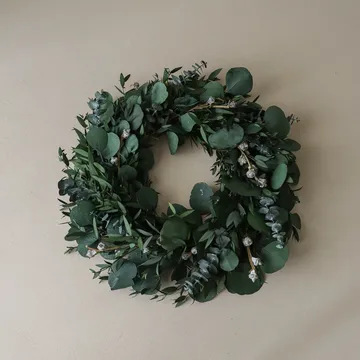 Corona Eucalyptus Wreath - Green mixed, Ø40 cm - Botané