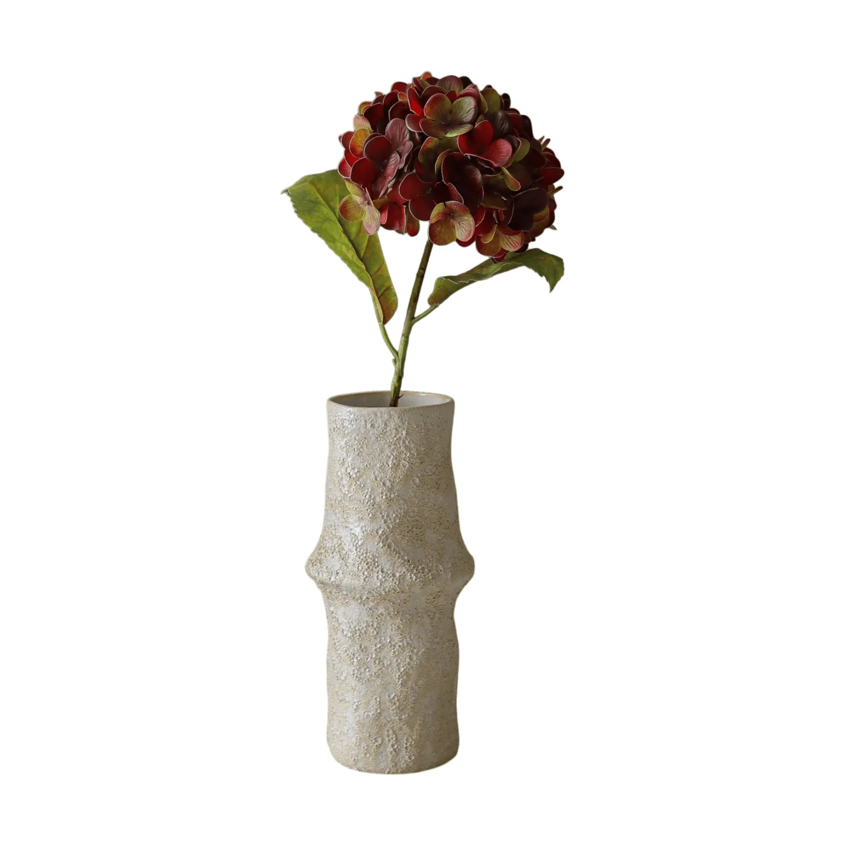 Flor artificial de hortensia, Deep burgundy, 60 cm, 1 ud. Botané
