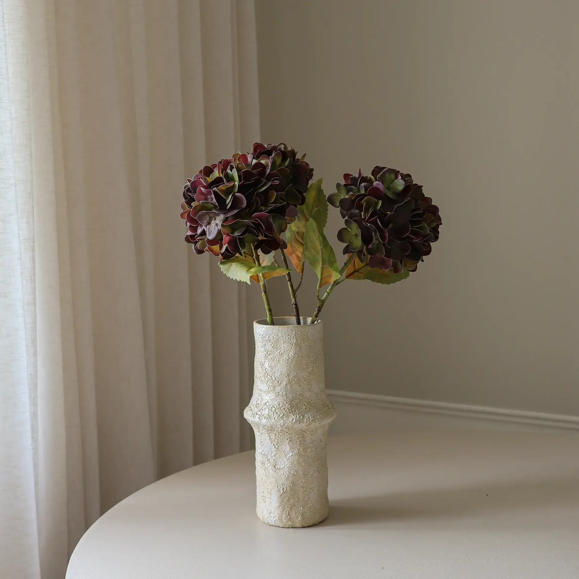 Flor artificial de hortensia, Muted purple, 60 cm, 1 ud. Botané