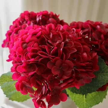 Flor artificial de hortensia - Red, 51 cm, 1 ud. - Botané
