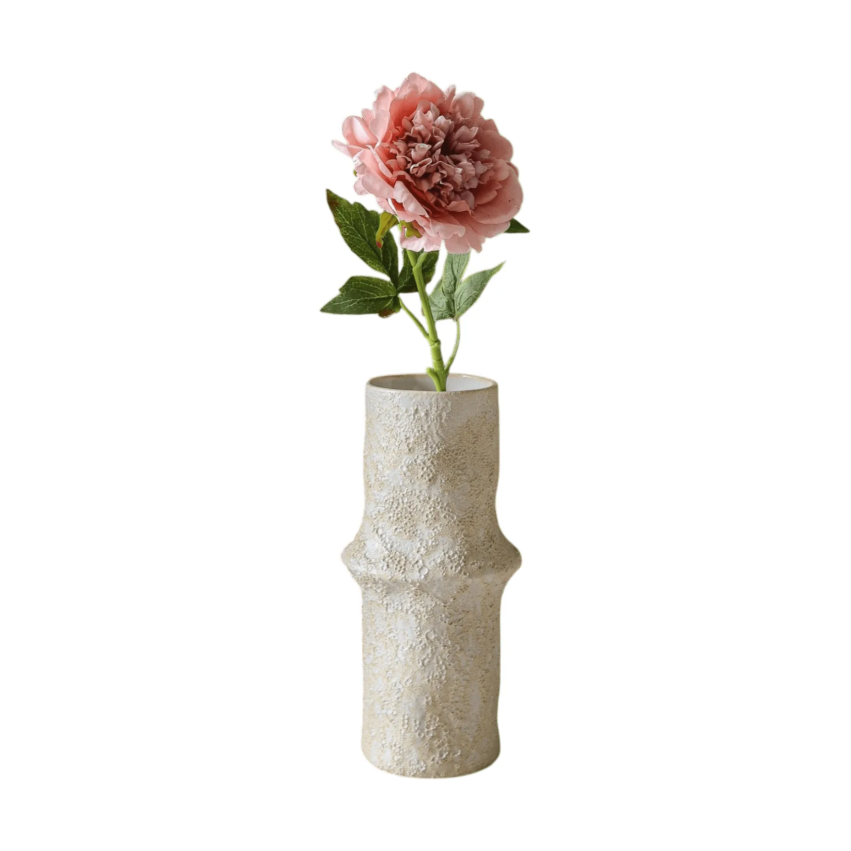 Flor artificial de peonía, Dusty pink, 56 cm, 1 ud. Botané