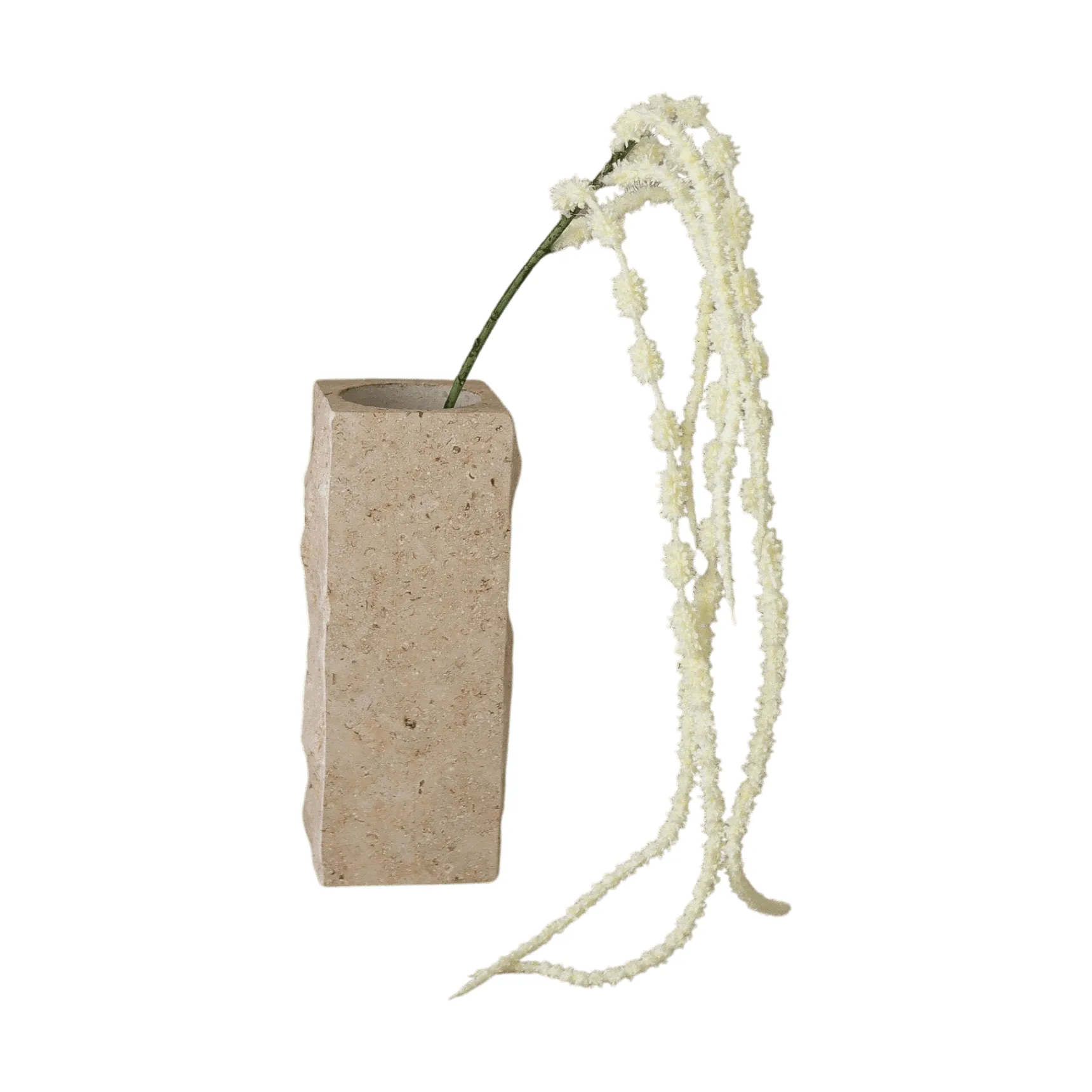 Flor sintética Amaranto colgante, Blanco, 112 cm Botané