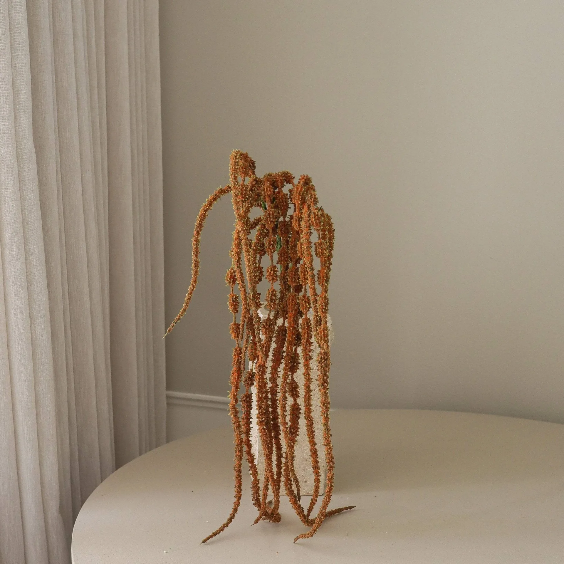 Flor sintética Amaranto colgante, Marrón, 112 cm Botané