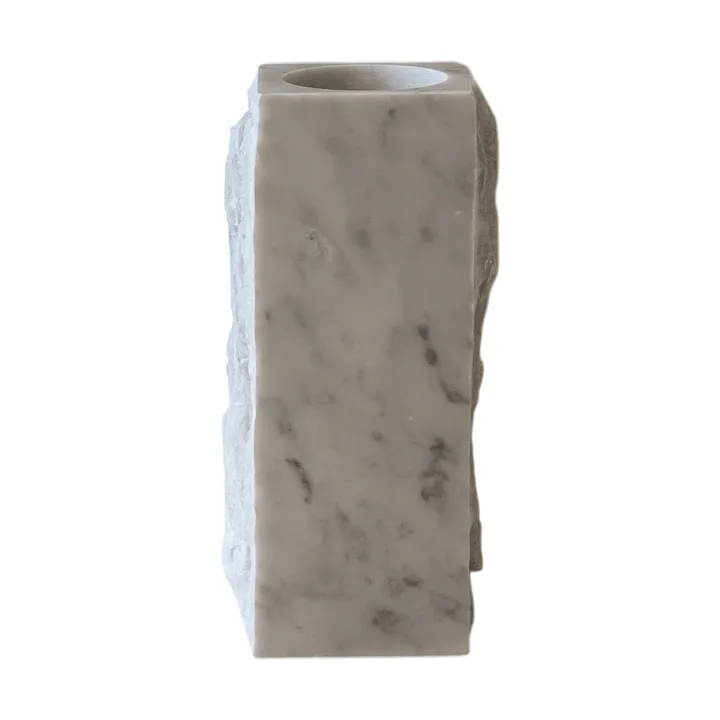 Jarrón de mármol Carrara Edge - Medium, 30 cm - Botané