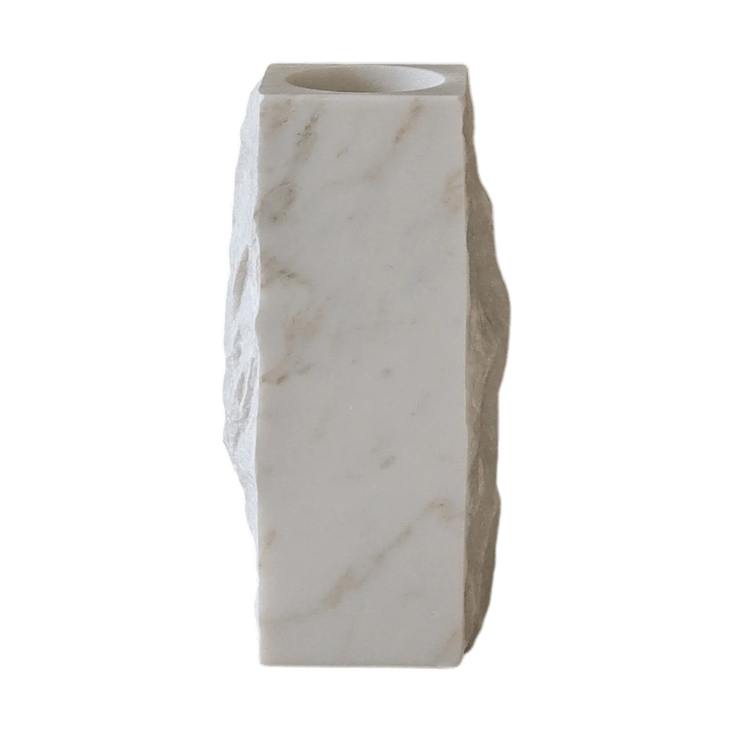 Jarrón de mármol Carrara Edge, Small, 25 cm Botané