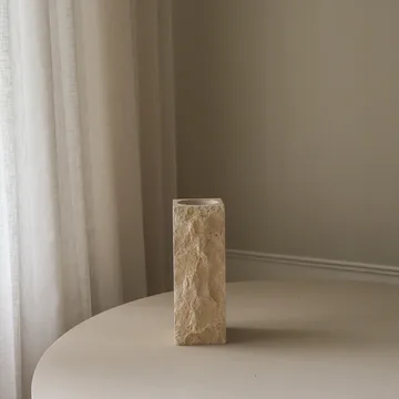 Jarrón de mármol Limestone Edge - Medium, 30 cm - Botané