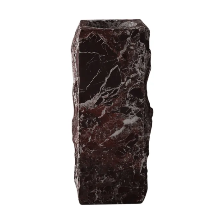 Jarrón de mármol Rosso Levanto Edge - Medium, 30 cm - Botané