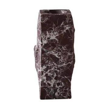 Jarrón de mármol Rosso Levanto Edge - Small, 25 cm - Botané
