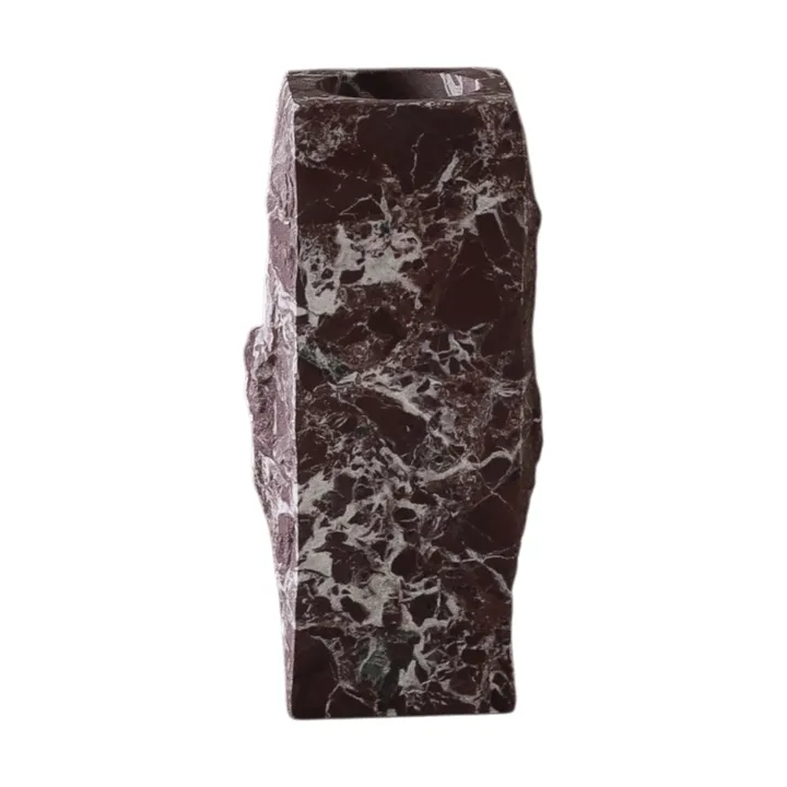 Jarrón de mármol Rosso Levanto Edge - Small, 25 cm - Botané