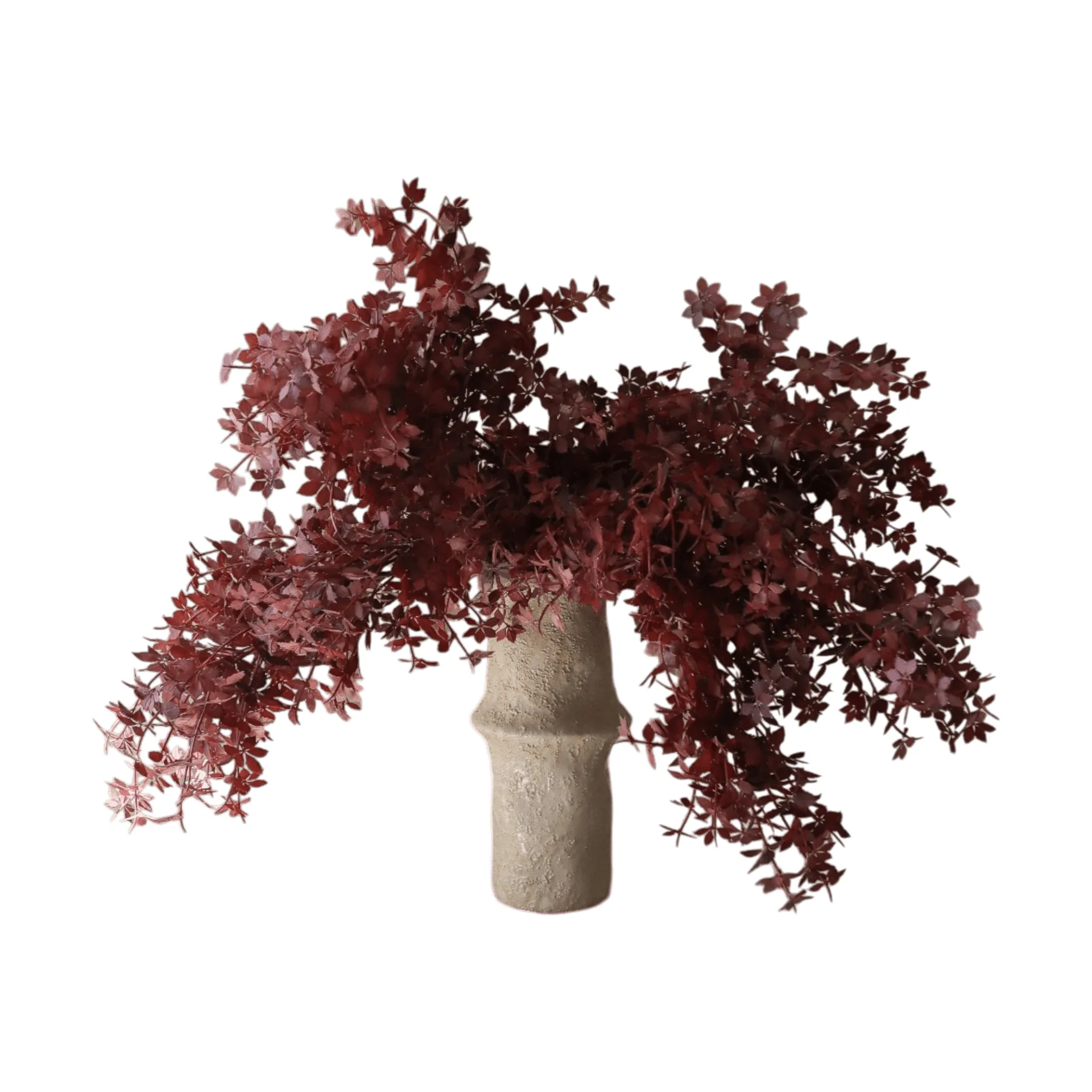 Ramo artificial Burgundy Maple Branch, 107 cm, 4 uds Botané