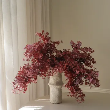 Ramo artificial Burgundy Maple Branch - 107 cm, 4 uds - Botané