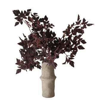Ramo artificial Burgundy Plum Leaves - 85 cm, 4 uds - Botané