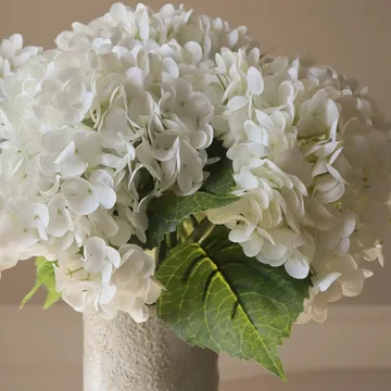 Ramo artificial de hortensias - Blanco, 7 ud. - Botané