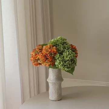 Ramo artificial de hortensias - Copper, 60 cm, 7 uds. - Botané
