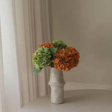 Ramo artificial de hortensias - Copper, 60 cm, 7 uds. - Botané