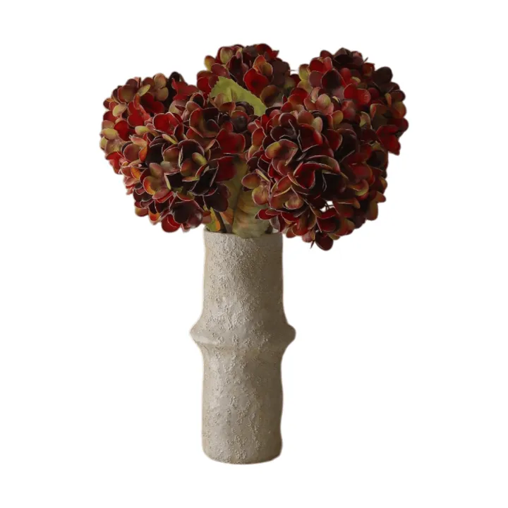 Ramo artificial de hortensias - Deep burgundy, 60 cm, 6 uds - Botané