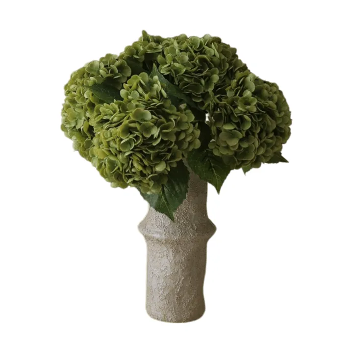 Ramo artificial de hortensias - Moss green, 51 cm, 6 uds - Botané