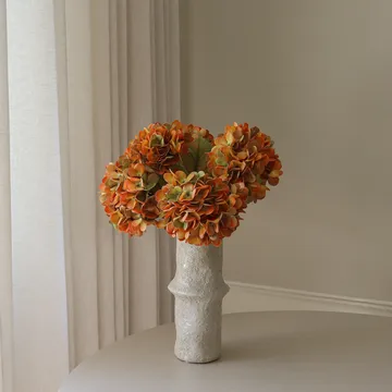 Ramo artificial de hortensias - Orange, 60 cm, 6 uds - Botané