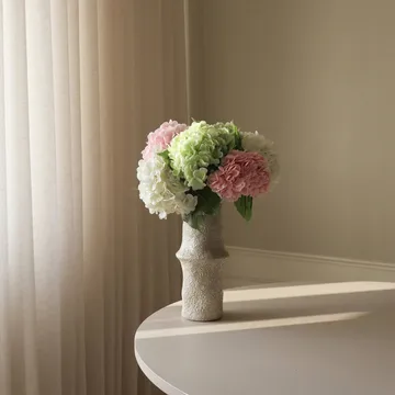 Ramo artificial de hortensias - Rosa-blanco-verde, 7 ud. - Botané